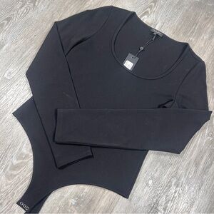 RAG & BONE Lily Scoop Neck Long Sleeve Stretch Bodysuit Top Nordstrom M NWT $175